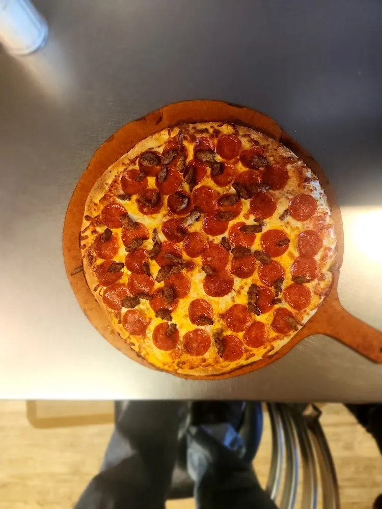 Pepperoni and Sausage Pizza